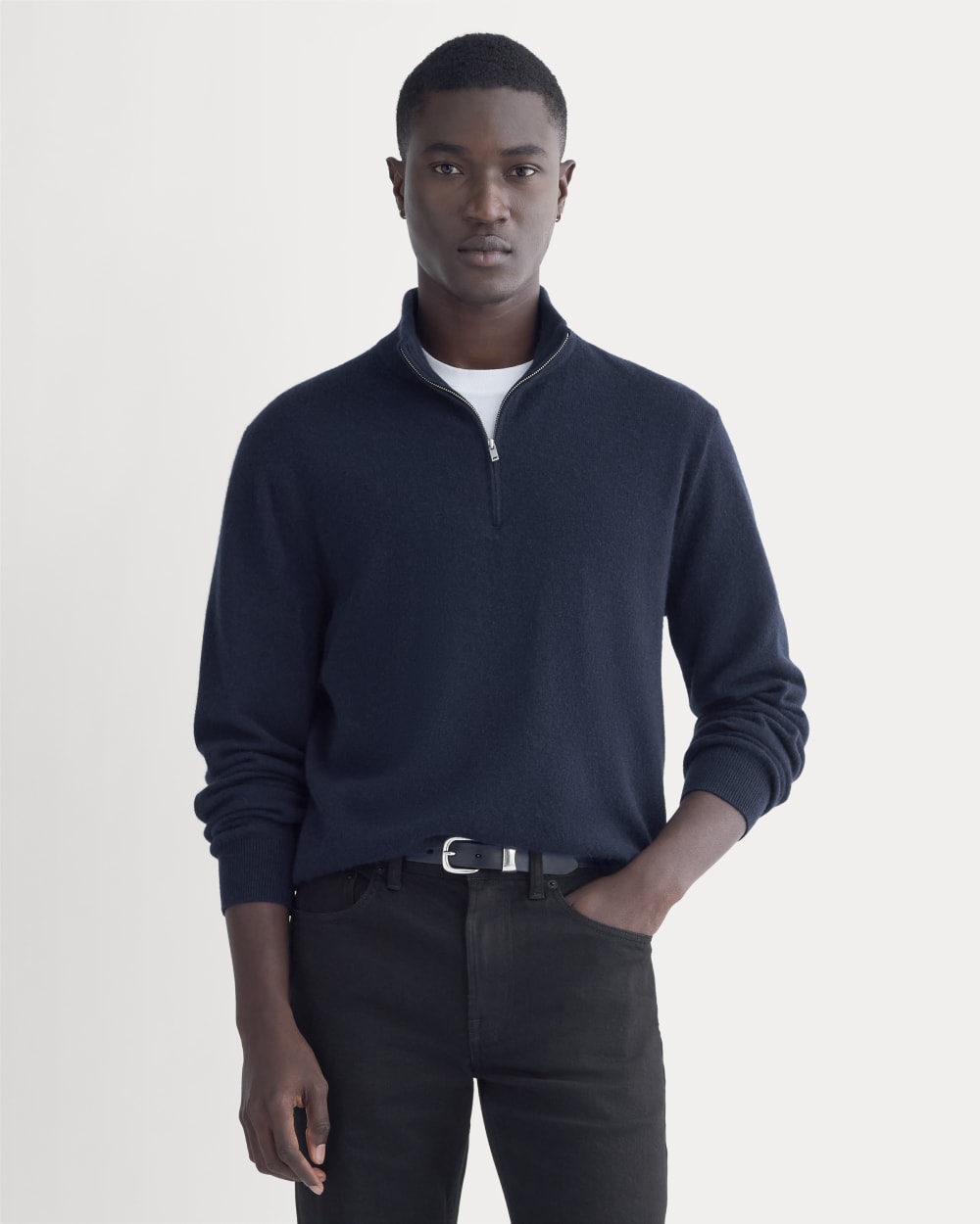 Cashmere Quarter Zip Sweater