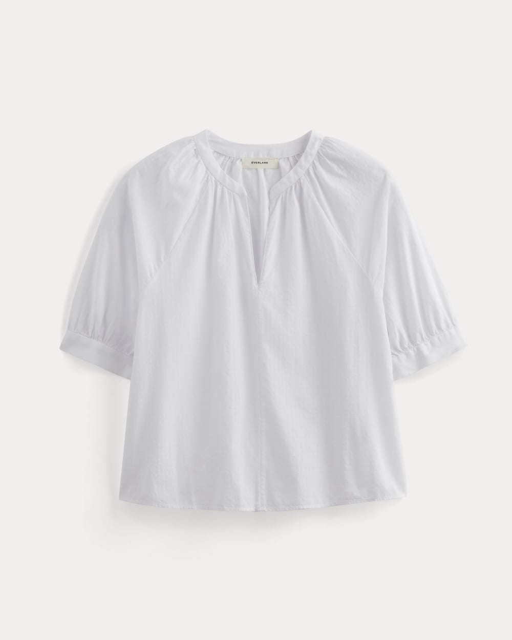 The Gauze Gathered Top | White – Everlane