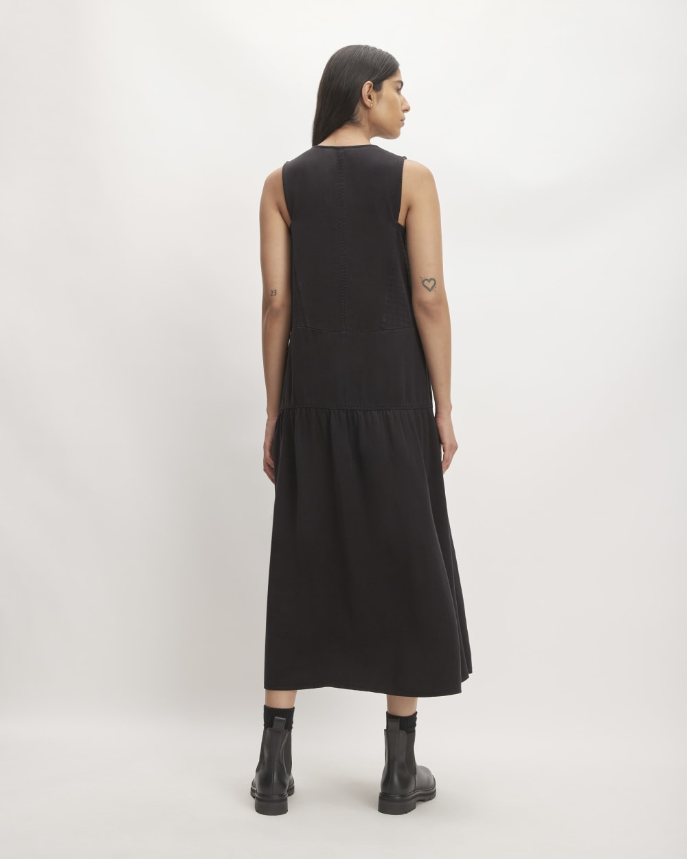 The TENCEL V-Neck Dress | Black Everlane The TENCEL V-Neck Dress | Black Everlane