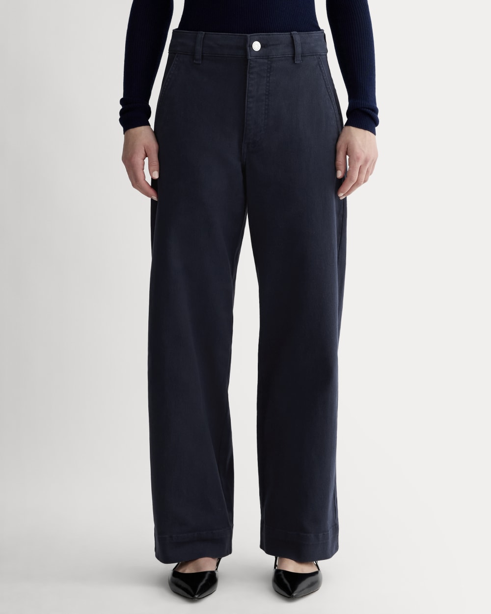 The Utility Wide-Leg Pant | Navy – Everlane