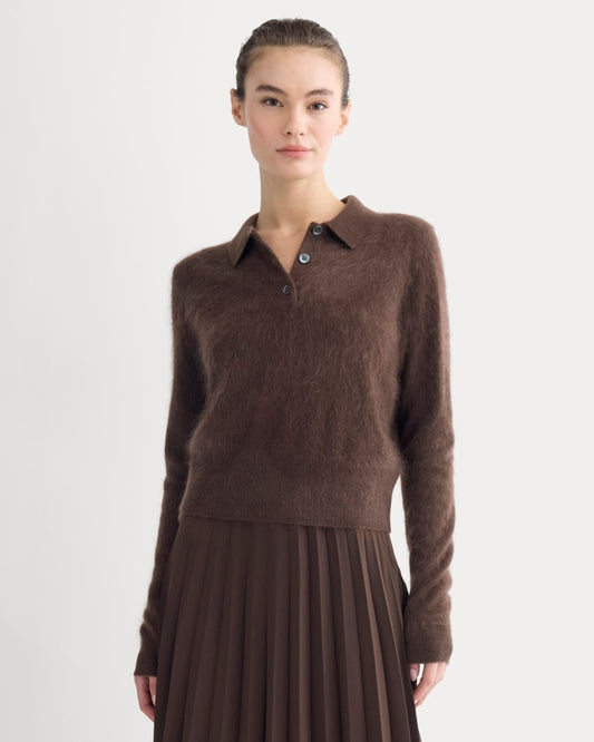 womens-lush-cashmere-crop-polo-sweater-raven | primary