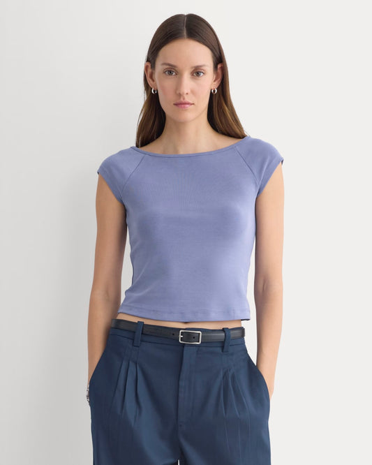 womens-boatneck-cap-s-top-butterknit-blue-dusk | primary