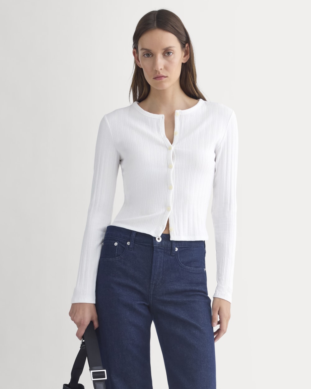 Cardigan in Pointelle from Everlane - $68