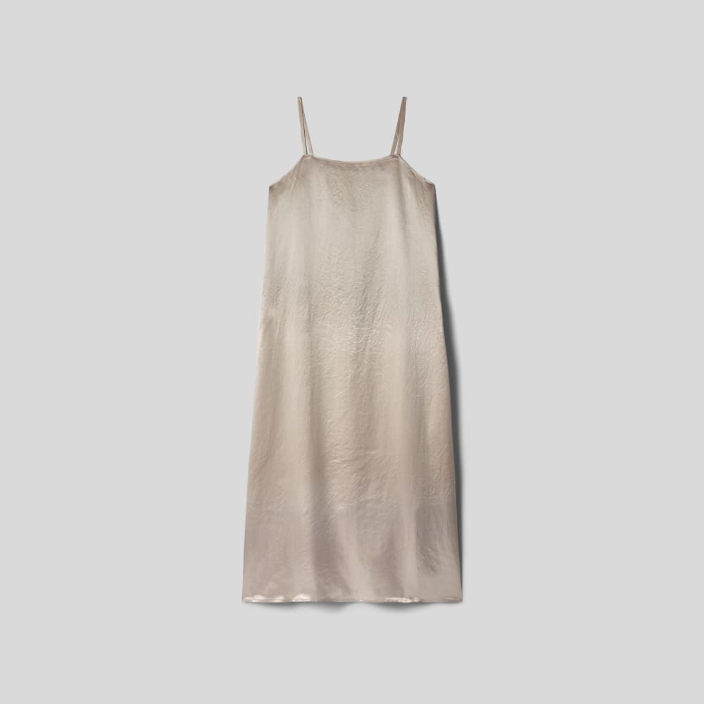 The Satin Square-Neck Slip Dress The Satin Square-Neck Slip Dress