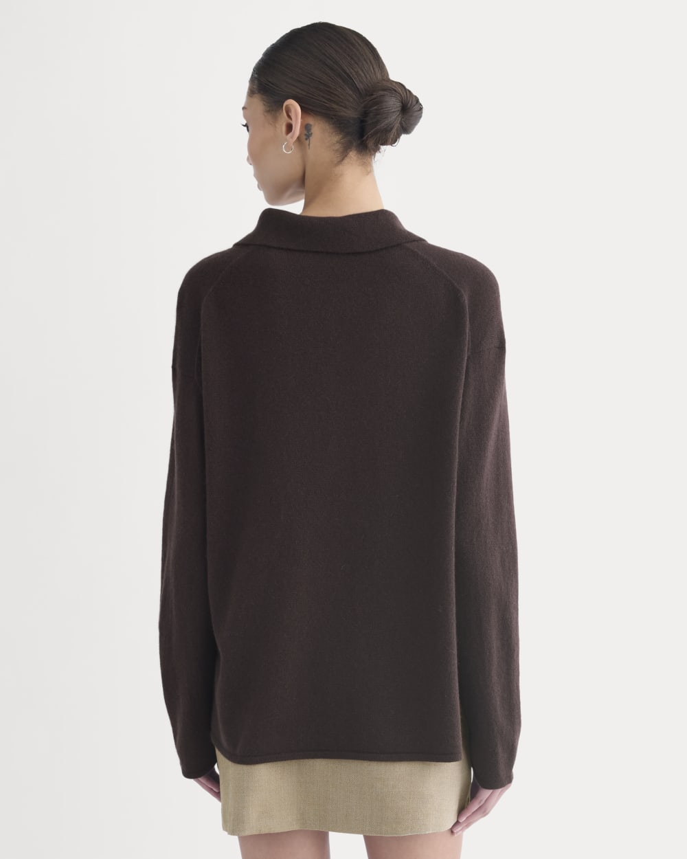 womens-cashmere-button-up-shirt-dark-chocolate