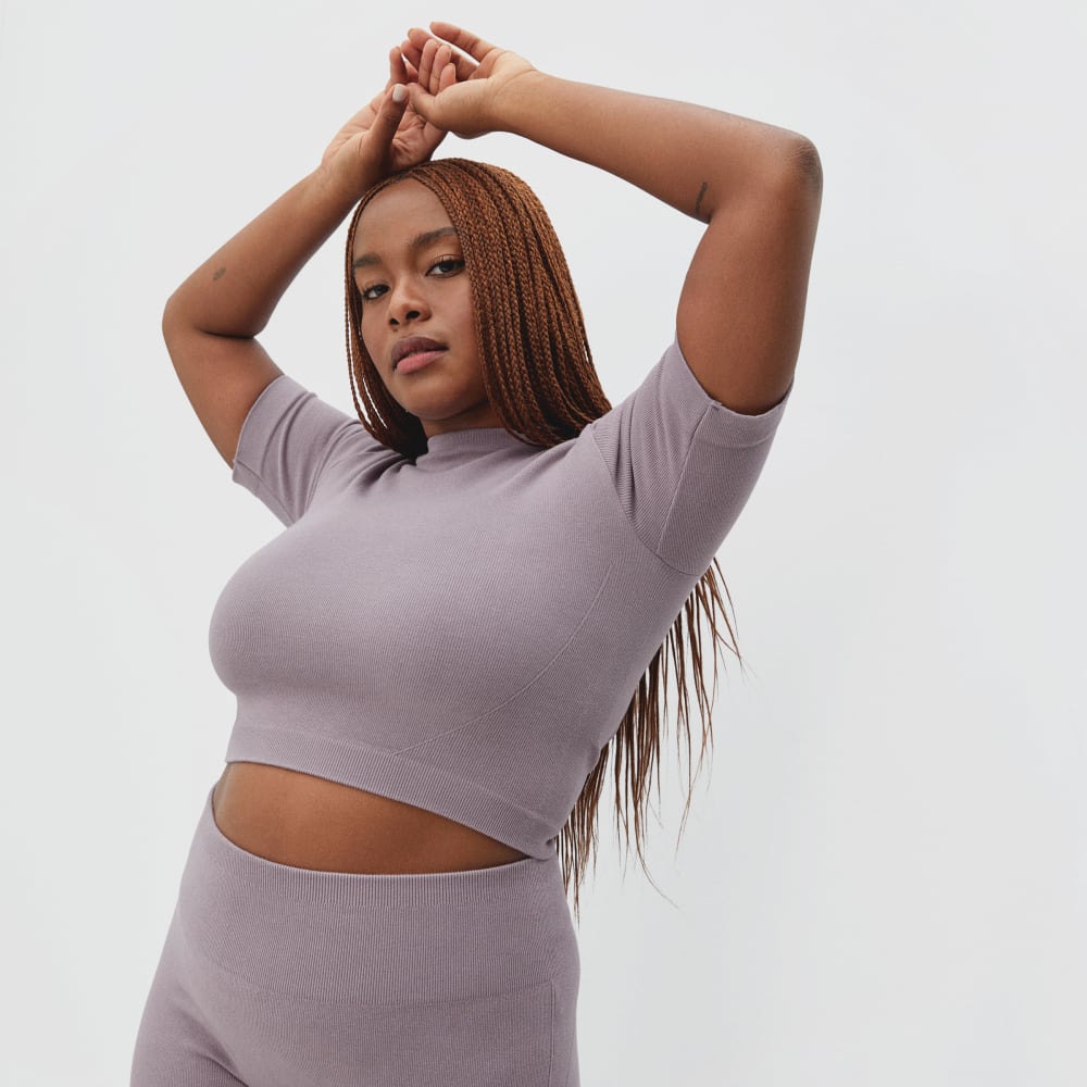 womens-seamless-tee-dusty-lavender | primary