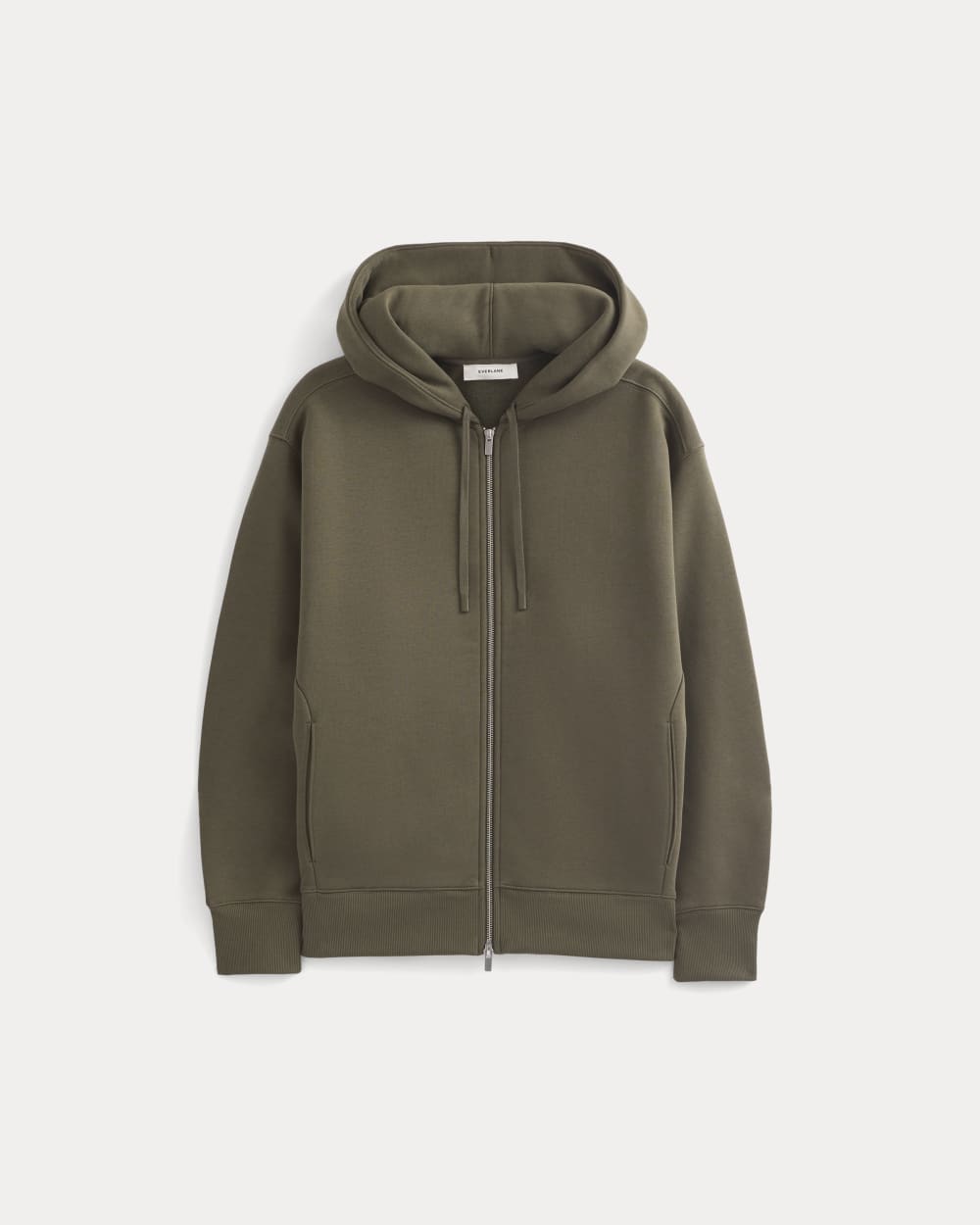 mens-luxe-fleece-fullzip-hoodie-olive-night | alt