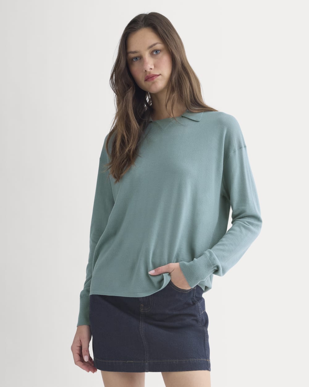 womens-oversized-polo-ultrafine-merino-gray-mist