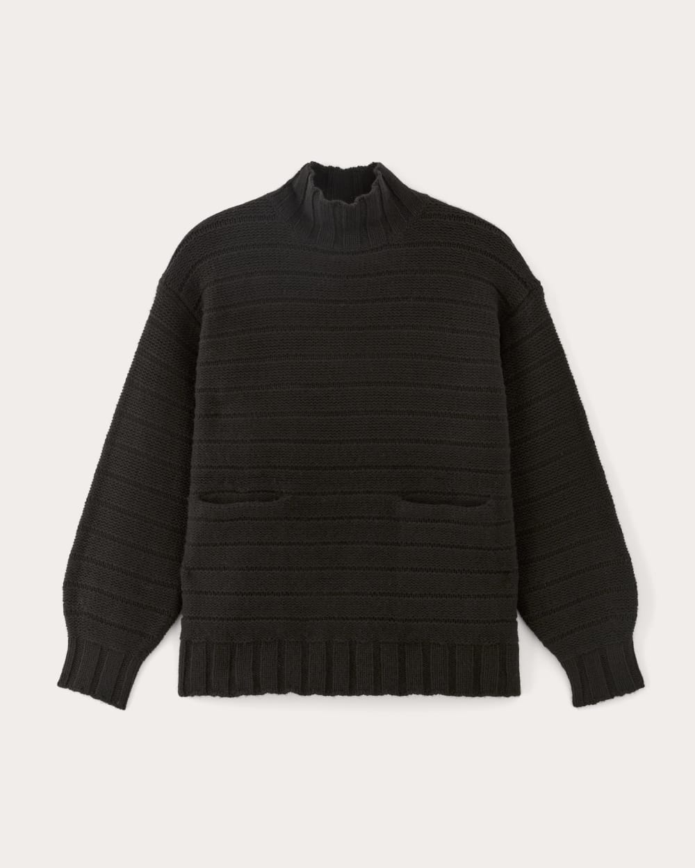 The Oversized Turtleneck in Luxe Merino | Black – Everlane
