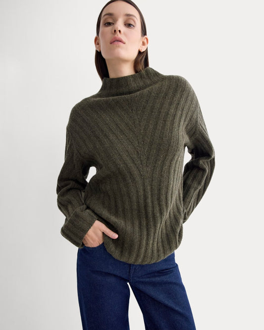 womens-funnel-neck-sweater-wool-cashmere-heather-beech | primary