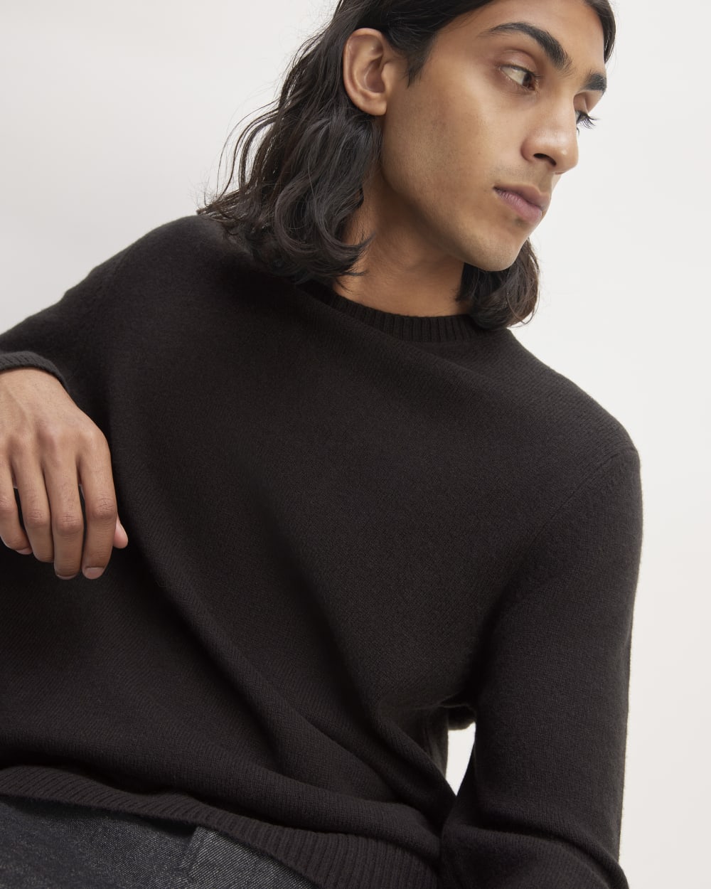 The Premium Merino Crew Neck Sweater | Black – Everlane