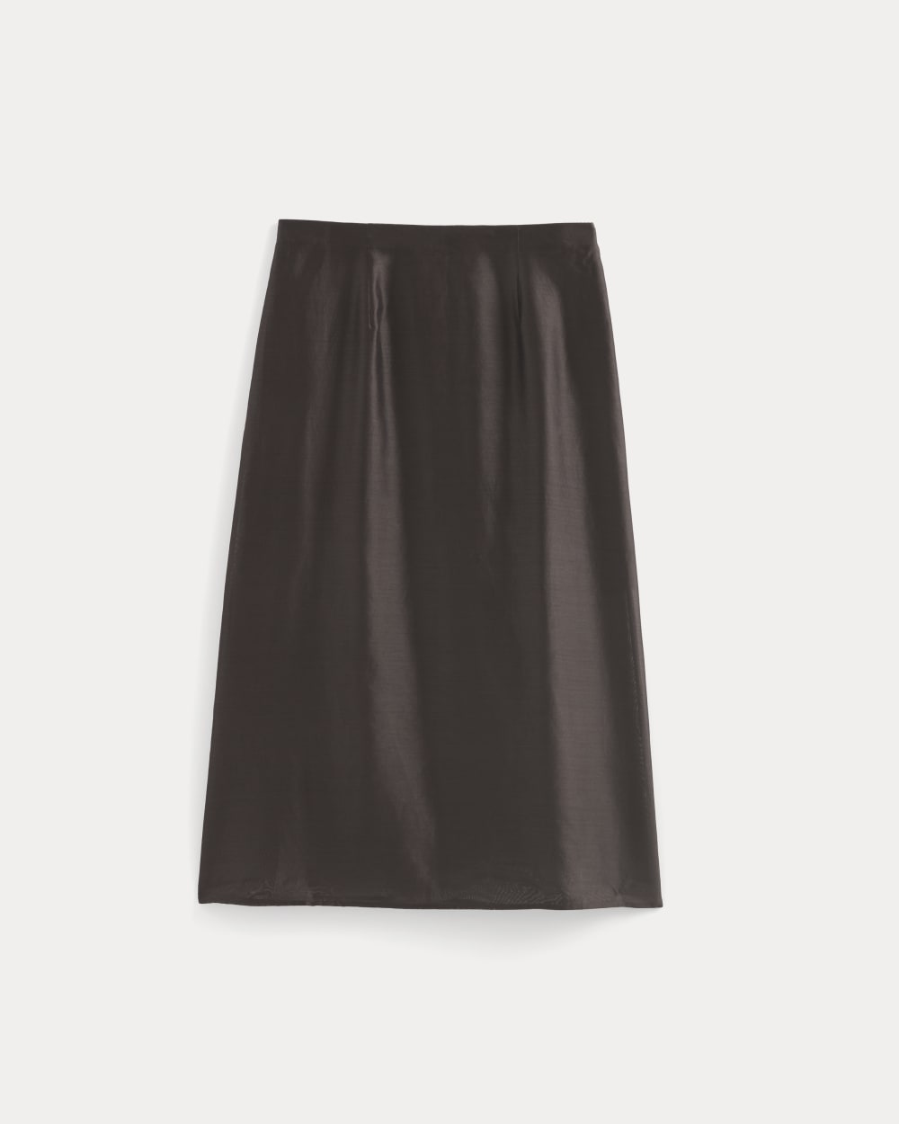 Midi Skirt in Cotton-Silk Organza | Dark Chocolate – Everlane