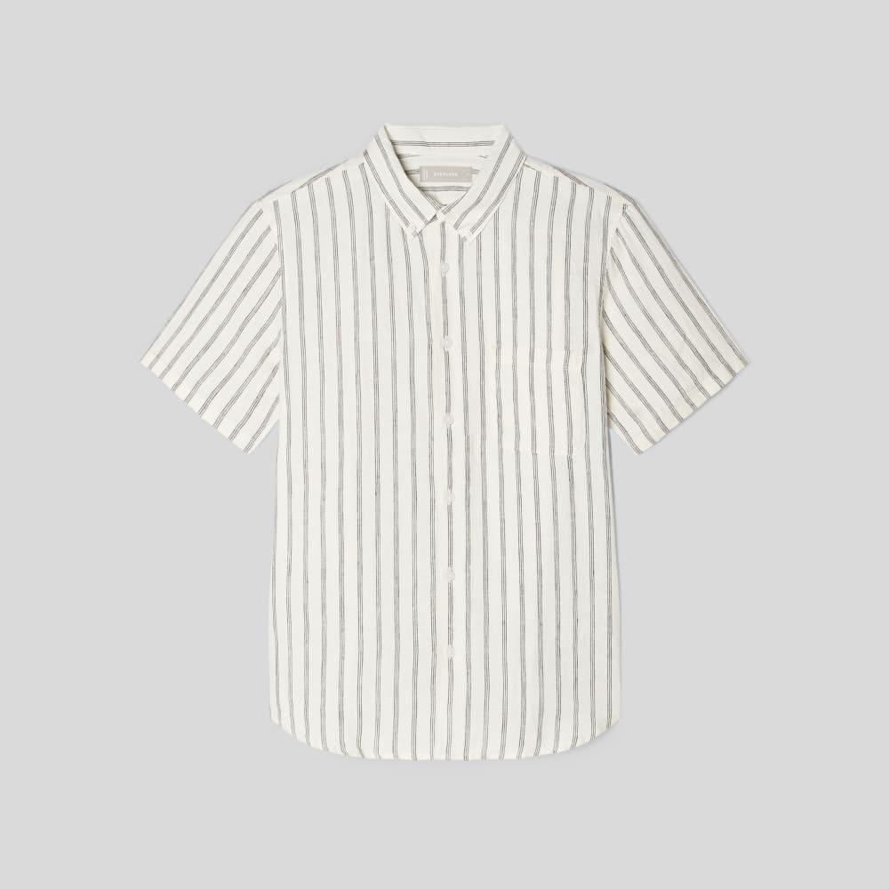 mens-linen-ss-stndrd-fit-shirt-black-canvas-tan | alt