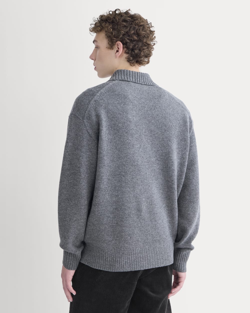 Luxe Merino Quarter-Zip Pullover | Heathered Charcoal – Everlane
