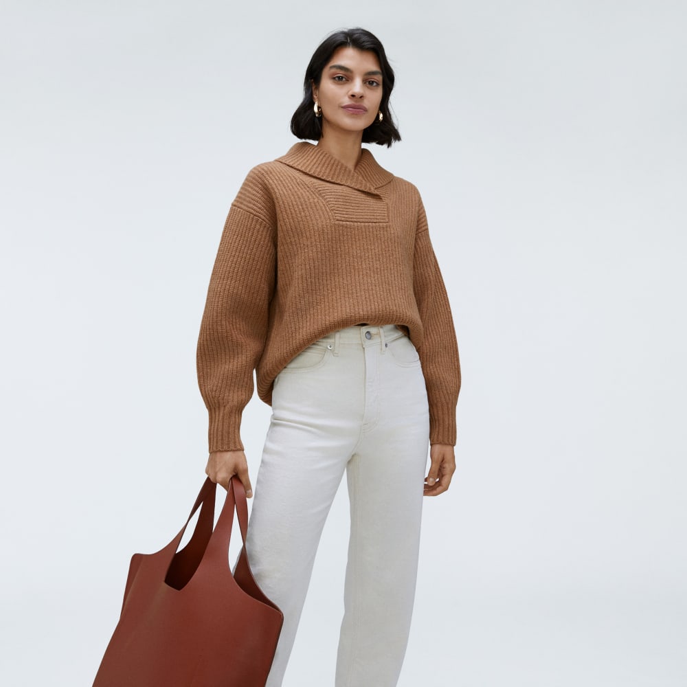 womens-felted-merino-shawl-collar-deep-camel