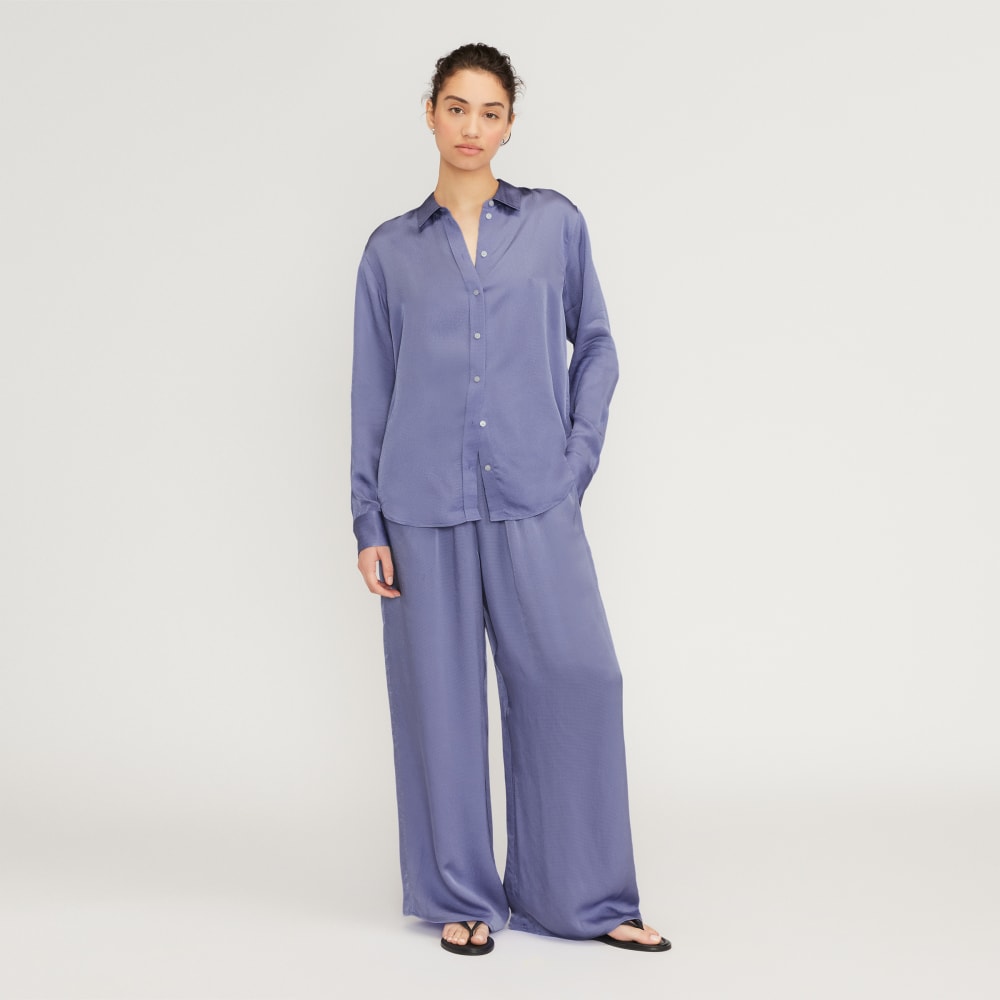 womens-satin-relaxed-shirt-cornflower-blue