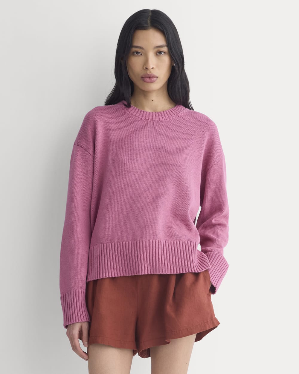 The Boxy Sweater in Everyday Cotton
