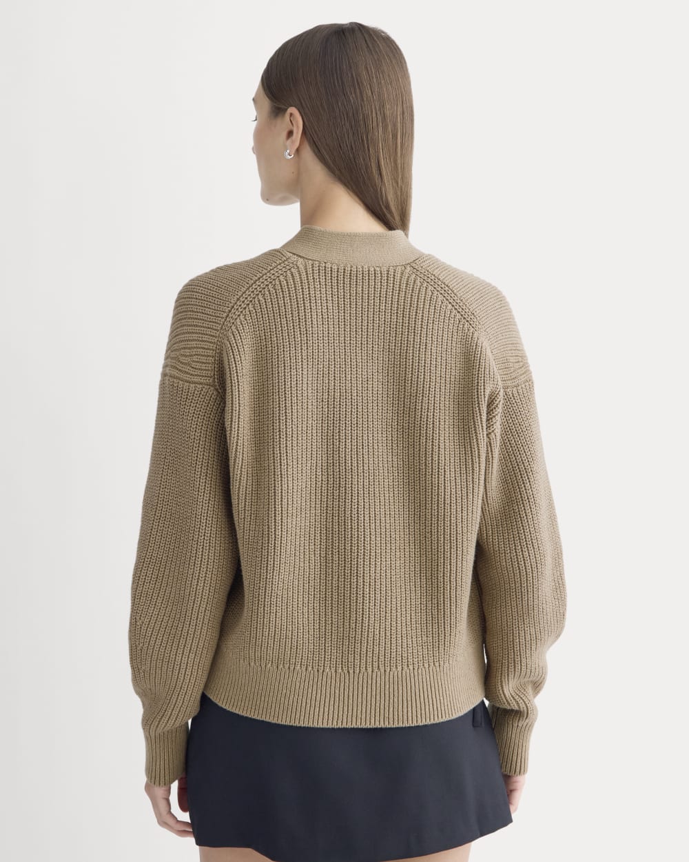 The Boxy Cardigan in Everyday Cotton | Dark Heathered Camel – Everlane