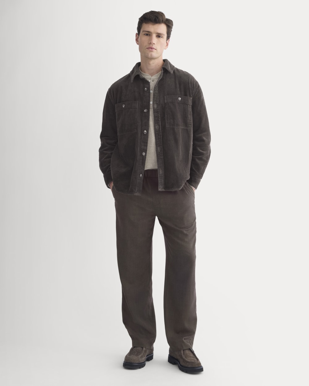 定価15.5万HERILL Heavy Corduroyセットアップsize2 Wide Wale Corduroy Shirt | Dark Chocolate – Everlane