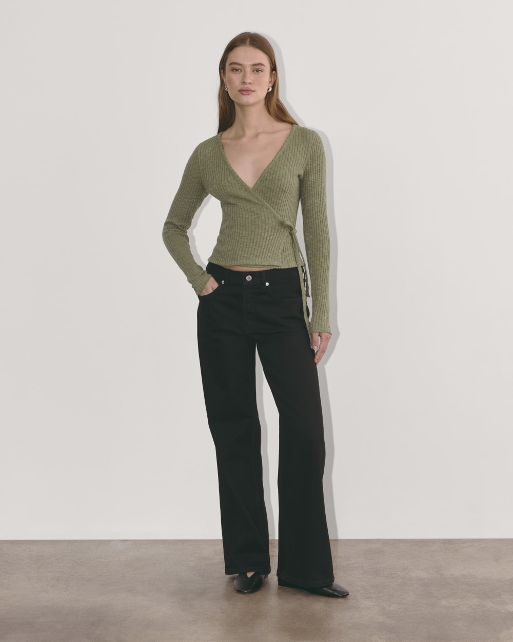 トップス melt the lady line rib tops ☆2841 MELT THE LADY open rib knit tops - メルカリ
