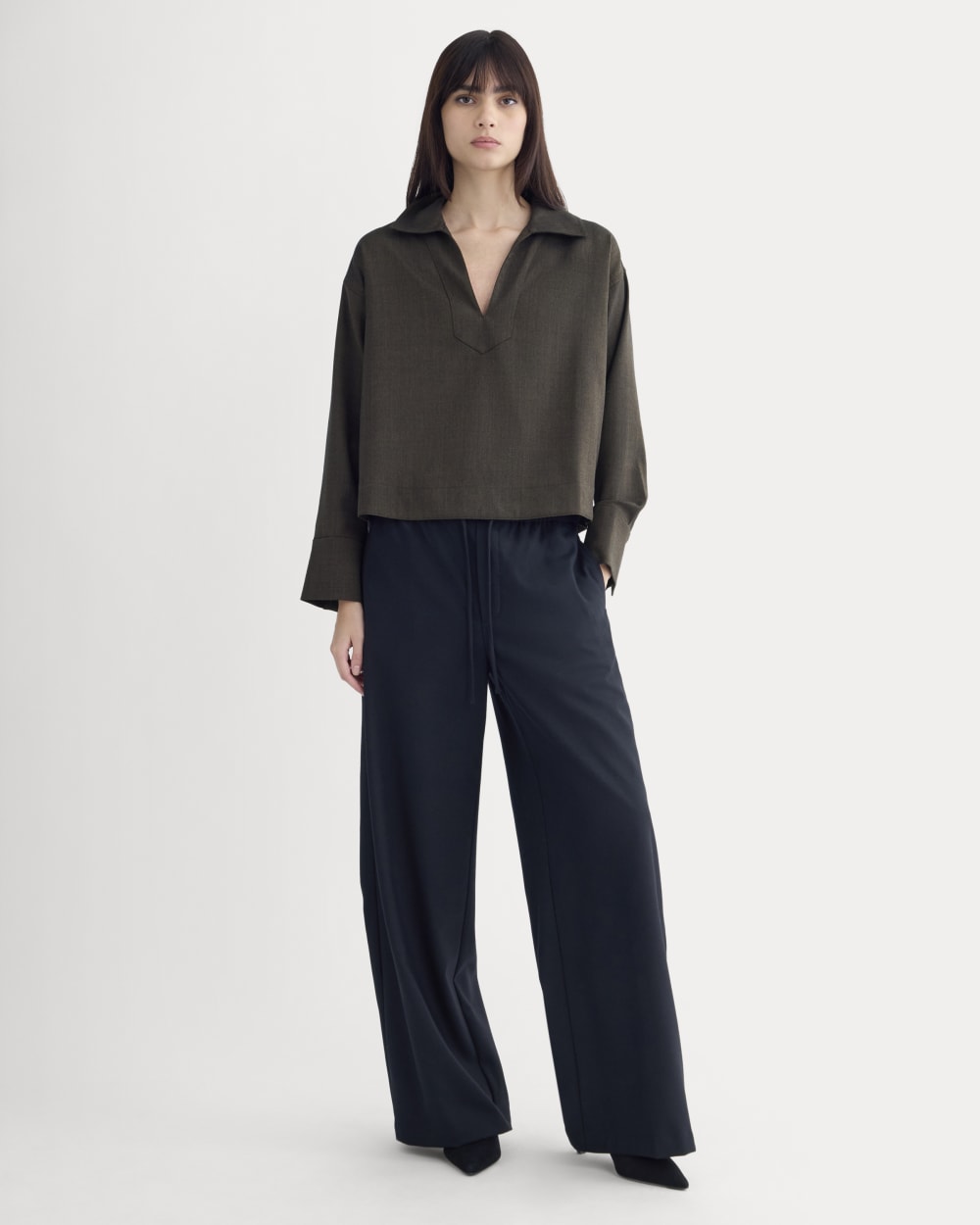 Overshirt in Tailor Twill | Heather Graphite