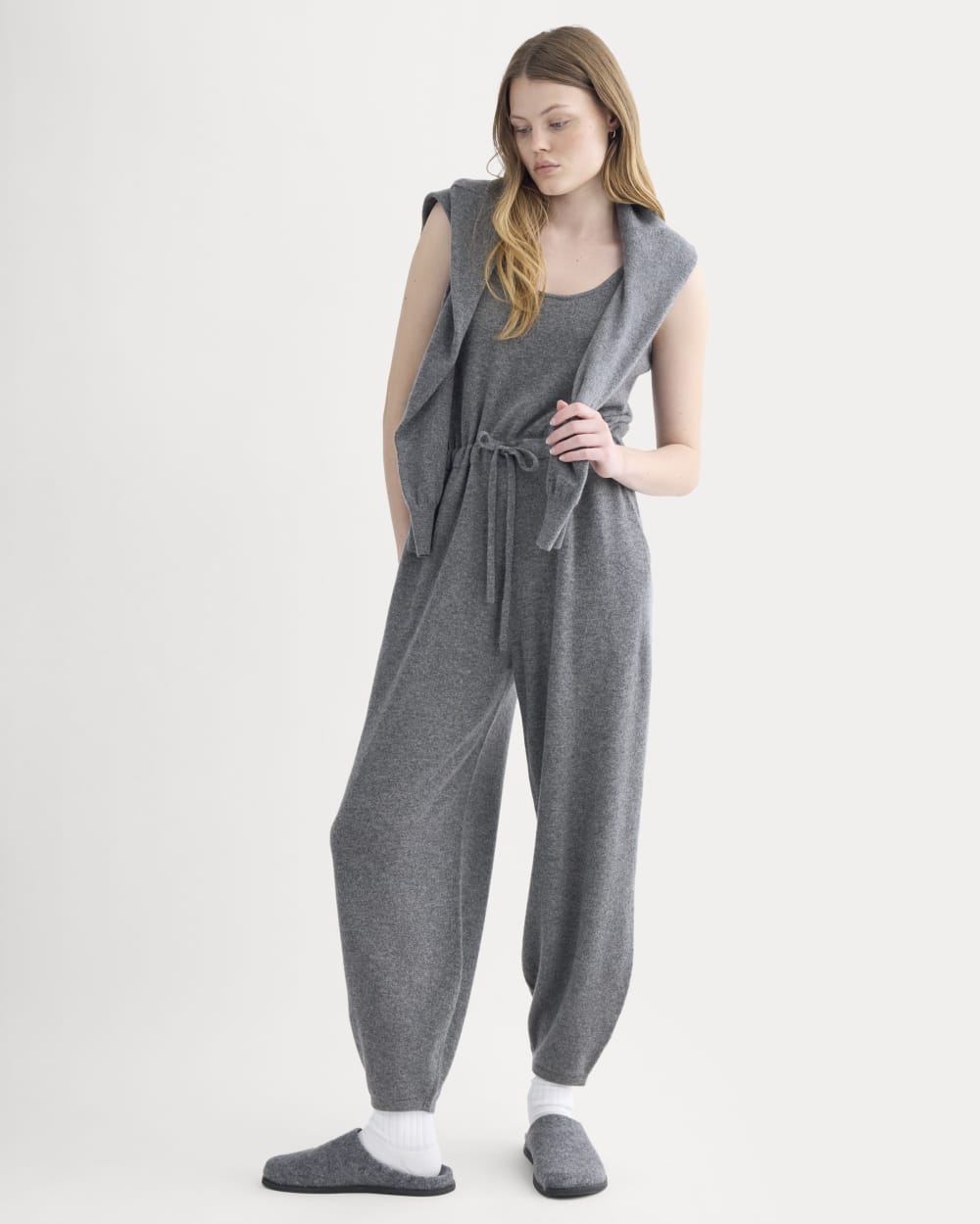 womens-cashmere-lounge-jumpsuit-heather-charcoal | primary