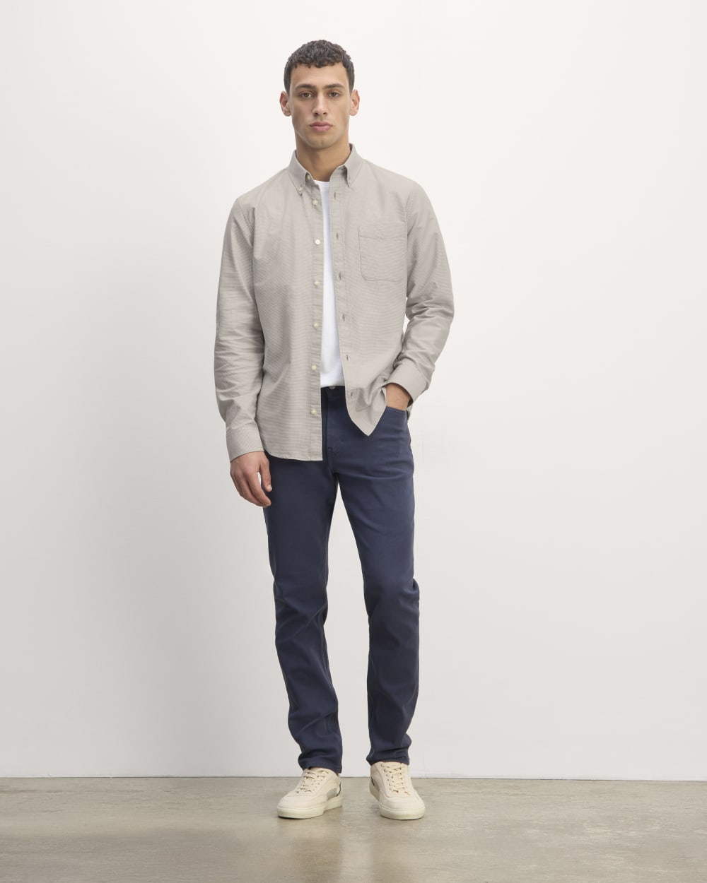 The Slim Oxford Shirt | Gray Houndstooth | Standard – Everlane