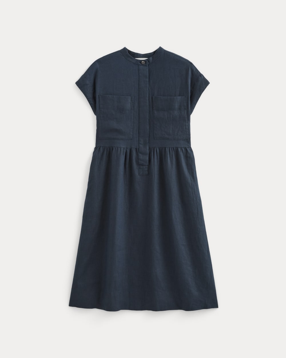 The Craft Dress in Linen | Navy Everlane The Craft Dress in Linen | Navy Everlane