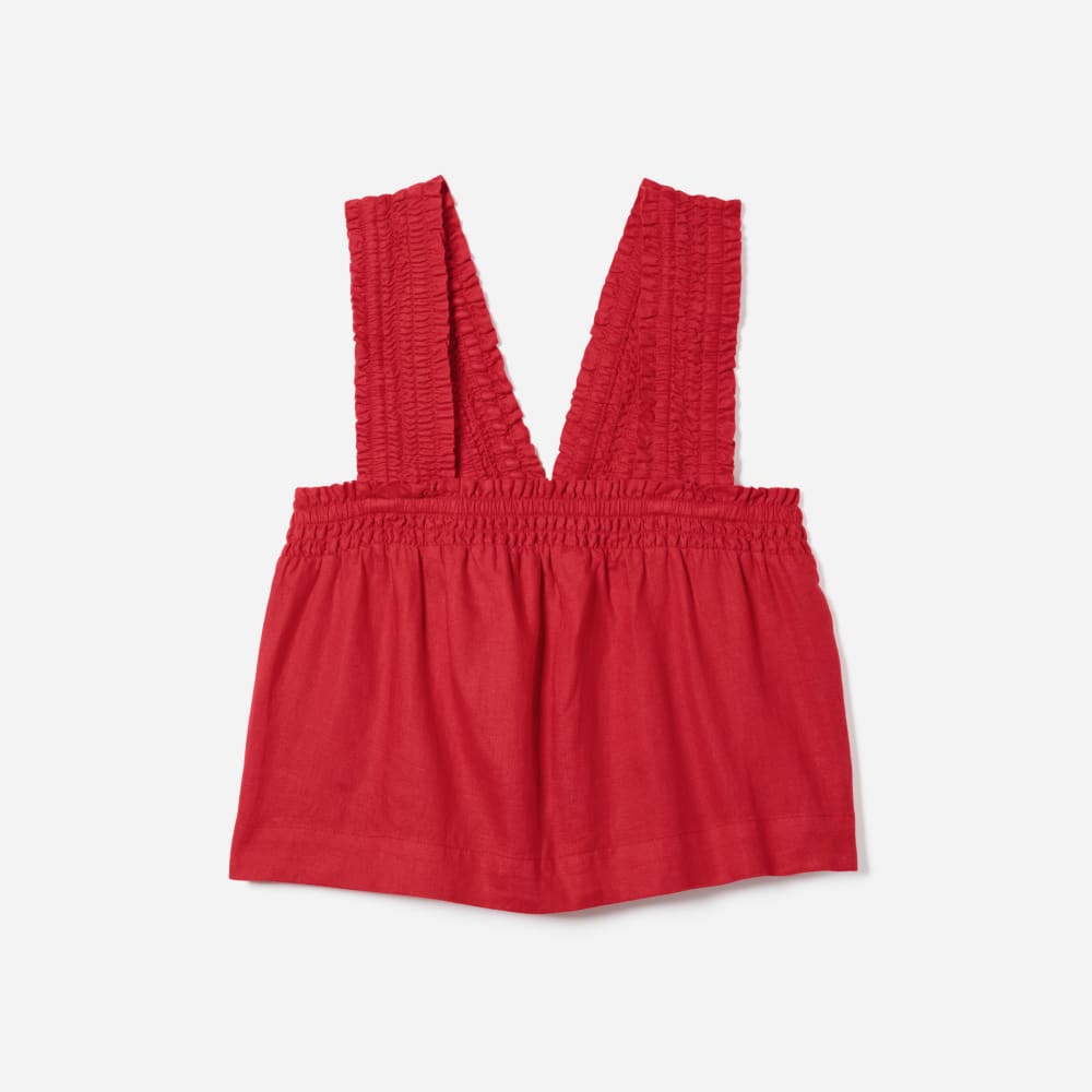 womens-smocked-linen-cami-goji-berry