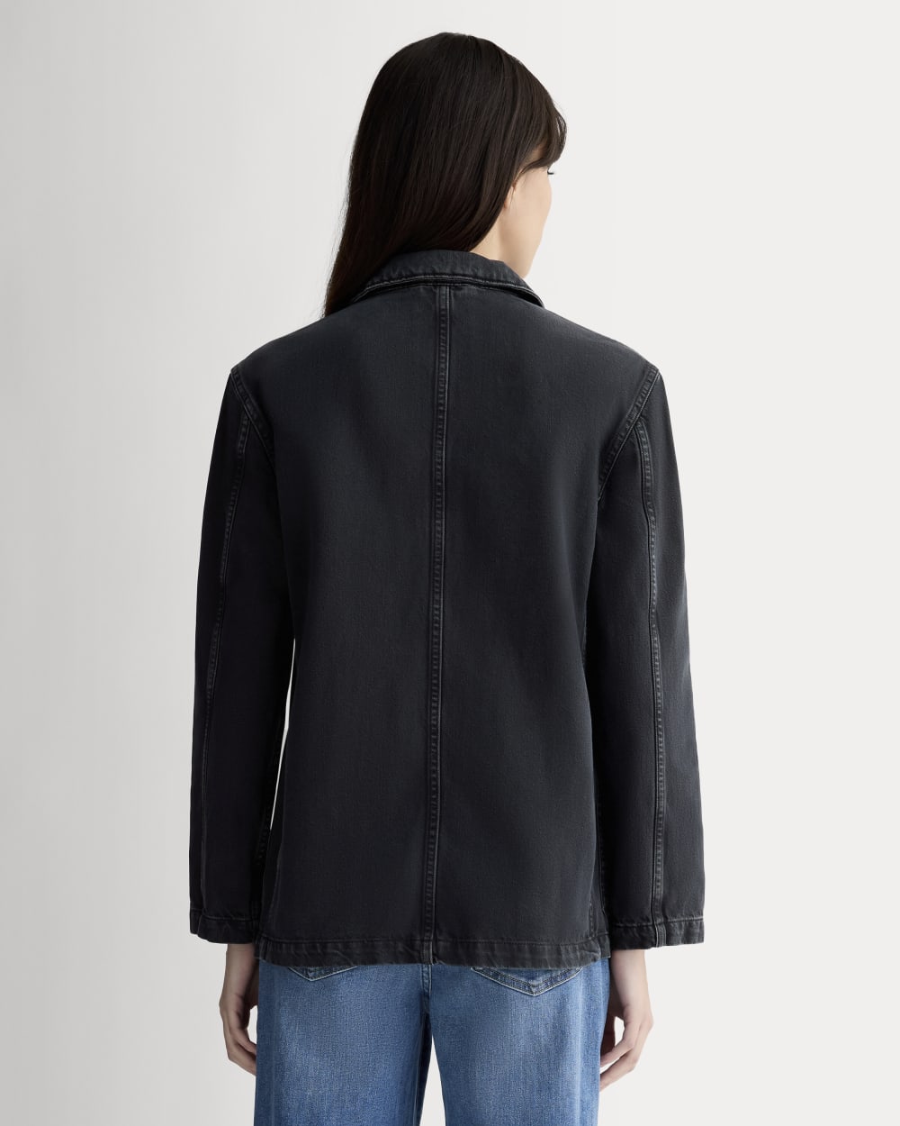 The Denim Chore Blazer Black – Everlane