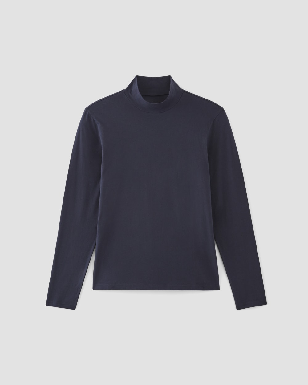 The Organic Cotton Long-Sleeve Turtleneck | Deep Navy – Everlane