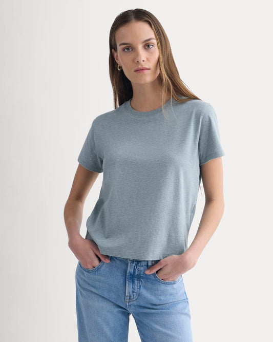 womens-organic-cotton-box-cut-tee-heathered-sea | primary