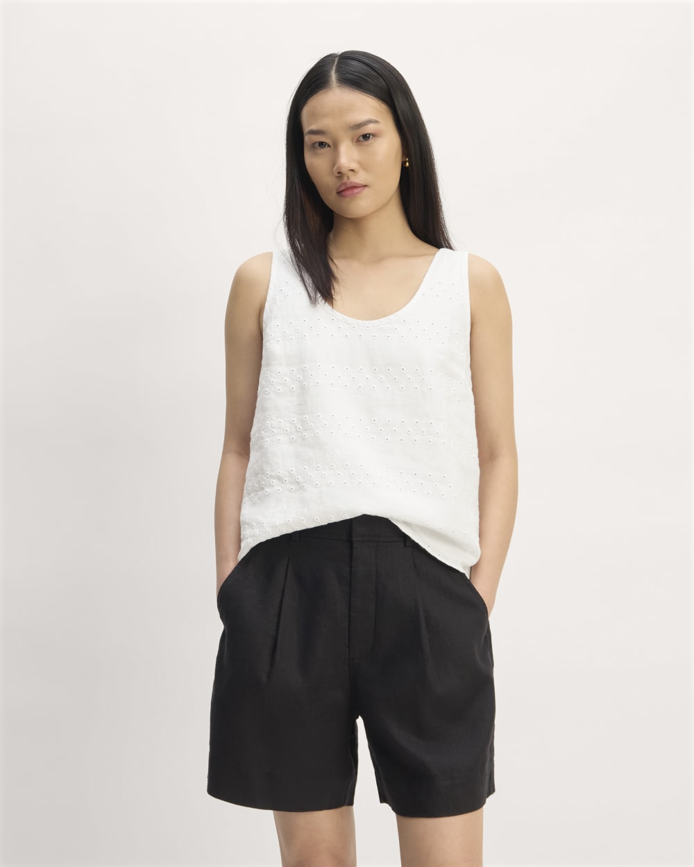 womens-eyelet-scoop-neck-tank-white-eyelet | primary