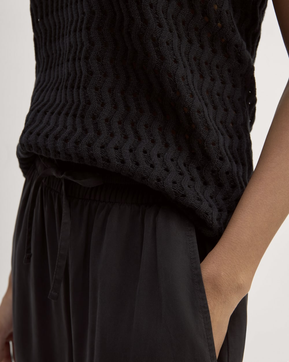 The Crochet Knit Tank | Black – Everlane