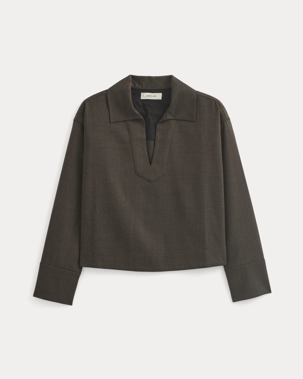 womens-overshirt-in-tailor-twill-heathered-fudge | primary