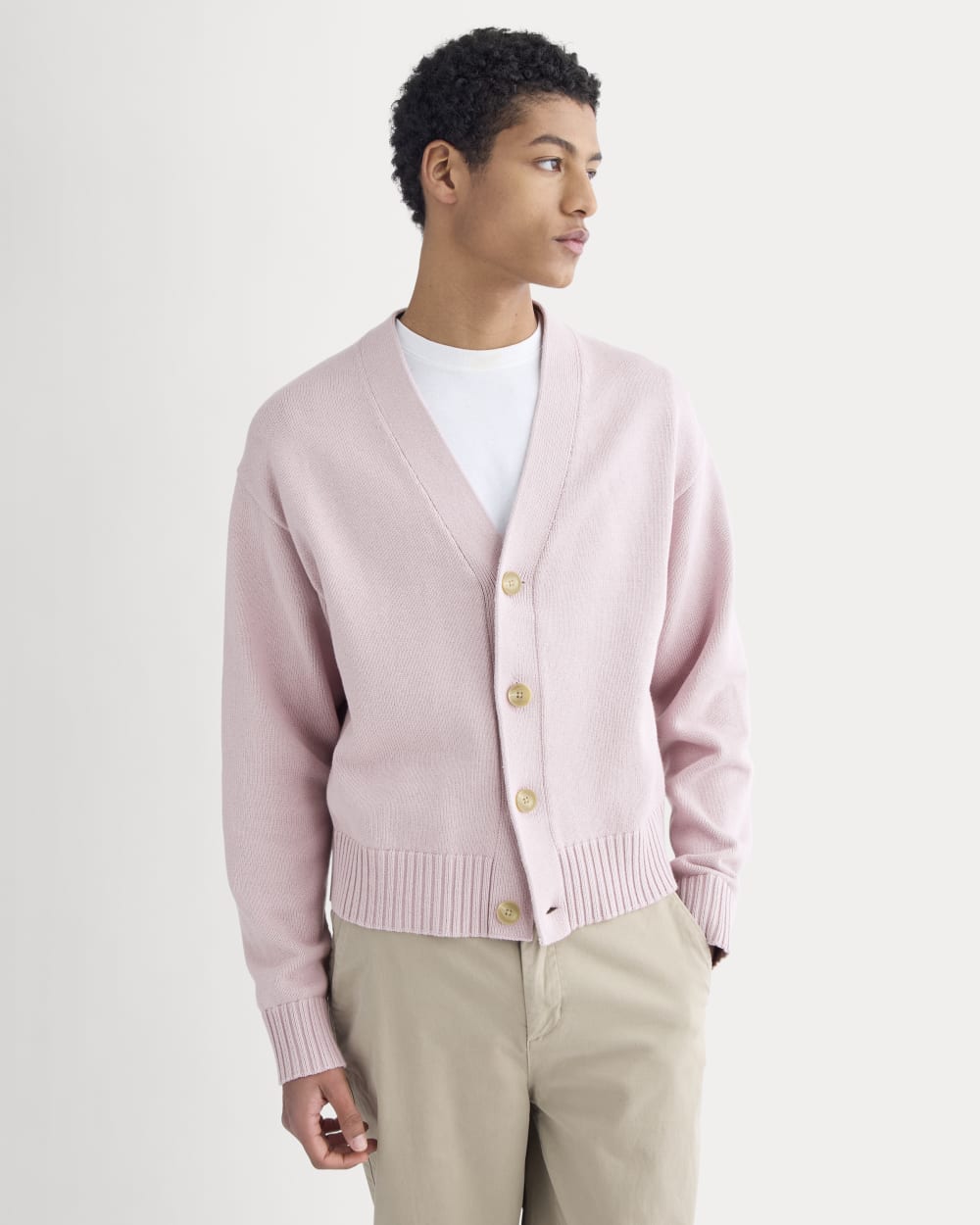 Cropped Cardigan in Everyday Cotton | Burnished Lilac – Everlane