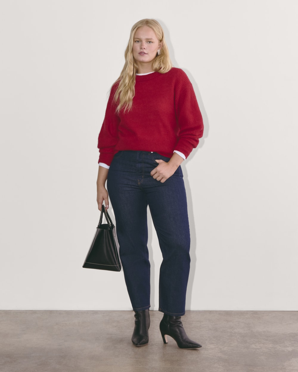 トップス THE RED THREAD S knit fit top cocoon THEREDTHREAD / ザレッドスレッド】S knit fit top cocoon