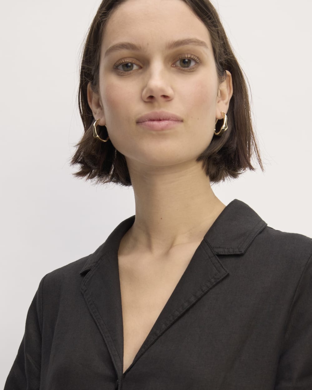 The Shirtdress in Linen | Black Everlane The Shirtdress in Linen | Black Everlane