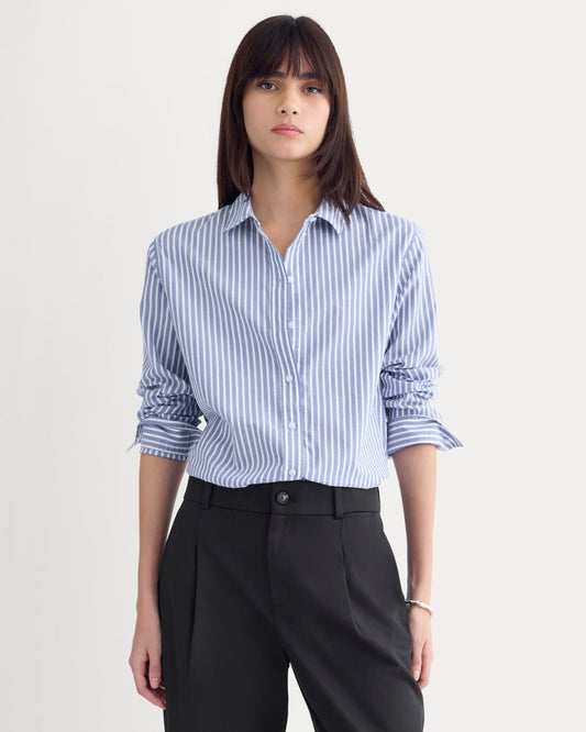 womens-silky-cttn-relaxed-shirt-bone-mazarine-blue | primary