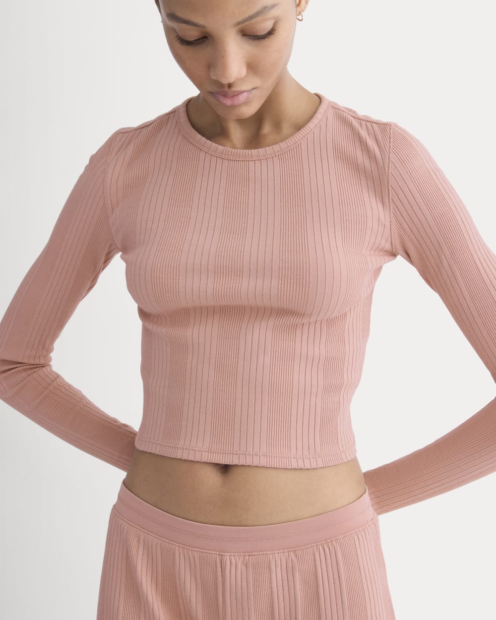 Lounge Rib Cropped Shirt | Ash Rose – Everlane