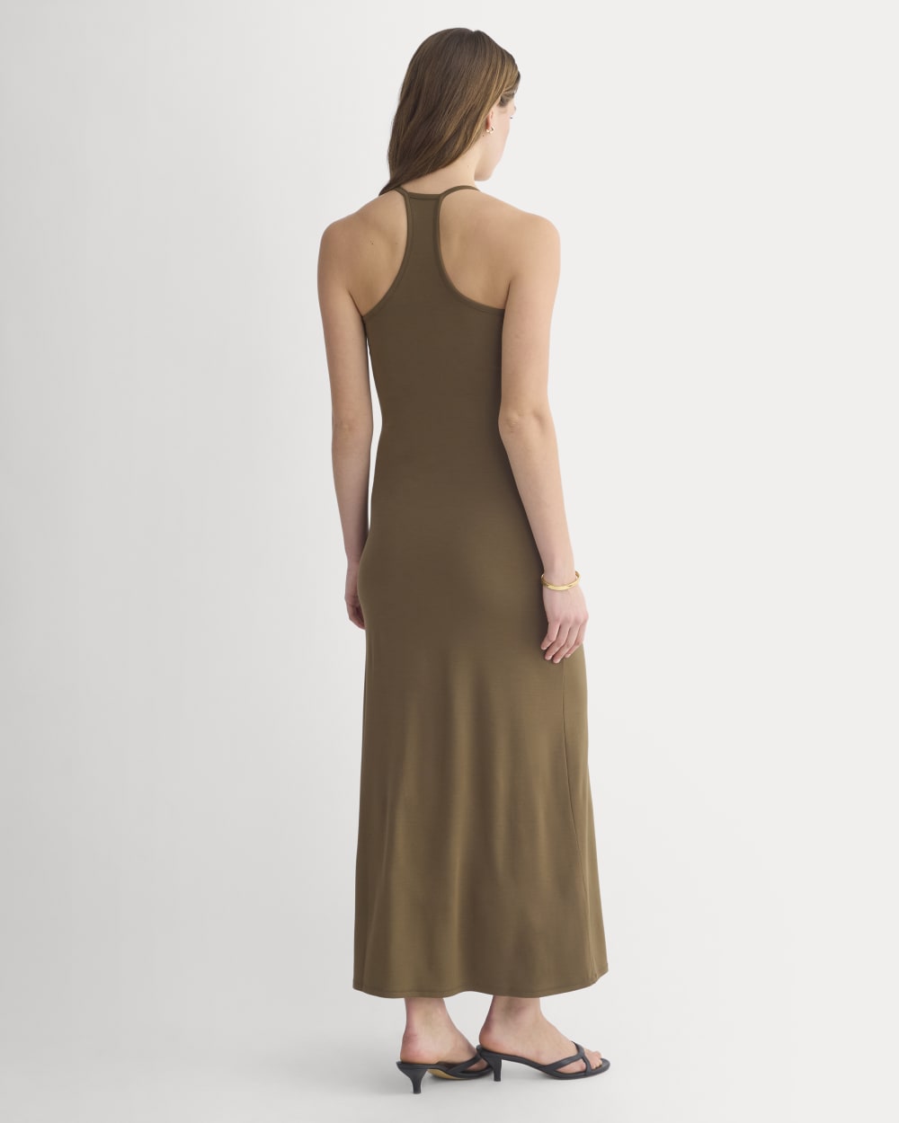 knee length dresses for ladies Racerback Maxi Knit Dress