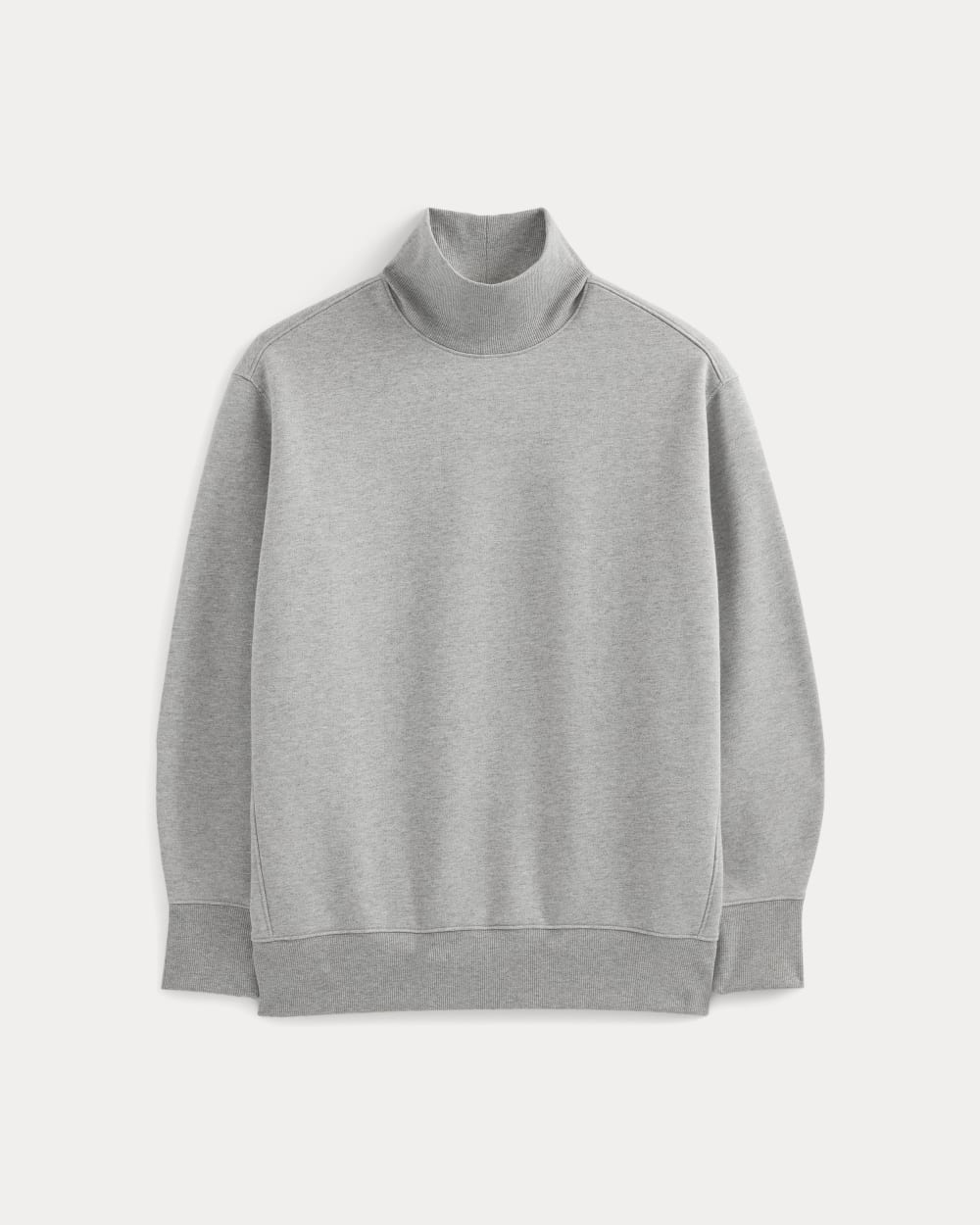 Luxe Fleece Turtleneck | Heathered Oat