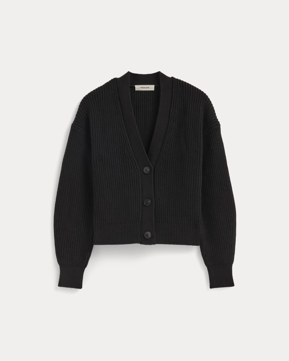 The Boxy Cardigan in Everyday Cotton | Black – Everlane