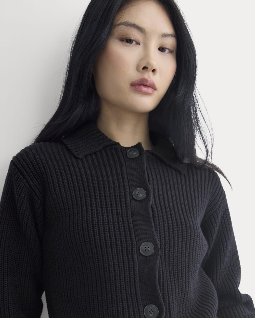Shrunken Cardigan in Everyday Cotton | Black – Everlane