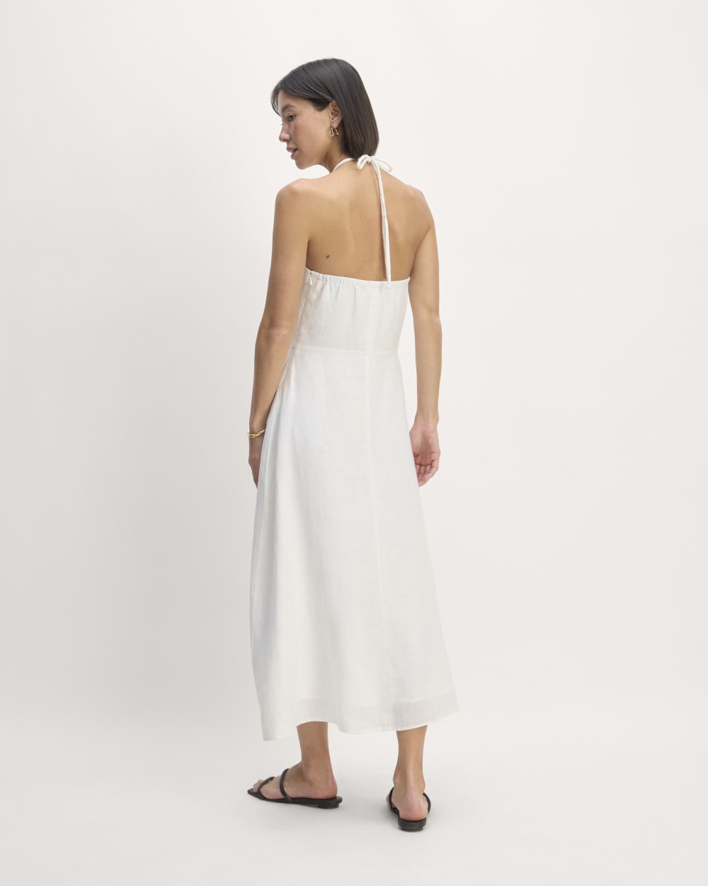 The Linen Halter-Neck Dress | White Everlane The Linen Halter-Neck Dress | White Everlane