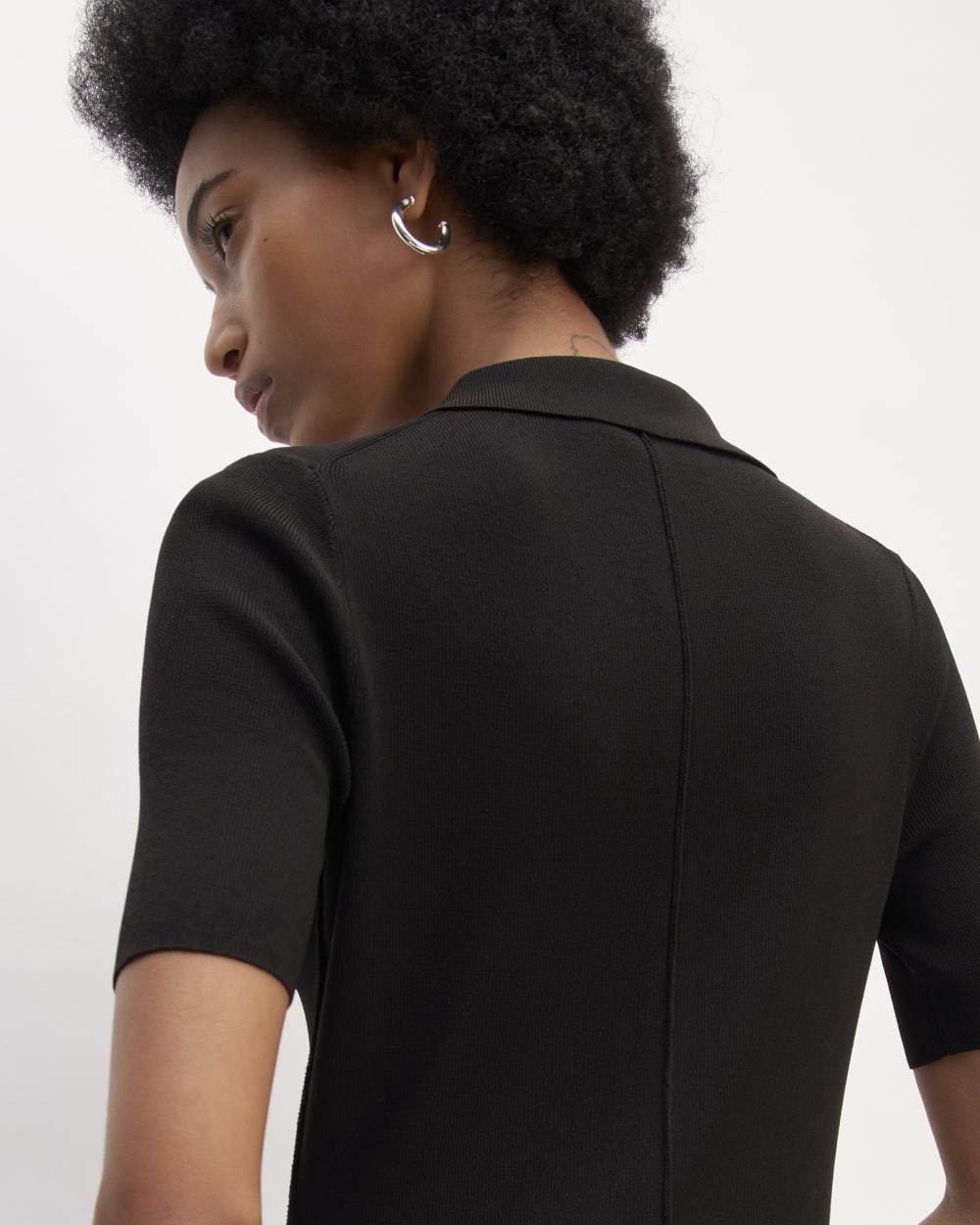 The Viscose Knit Polo Midi Dress | Black – Everlane