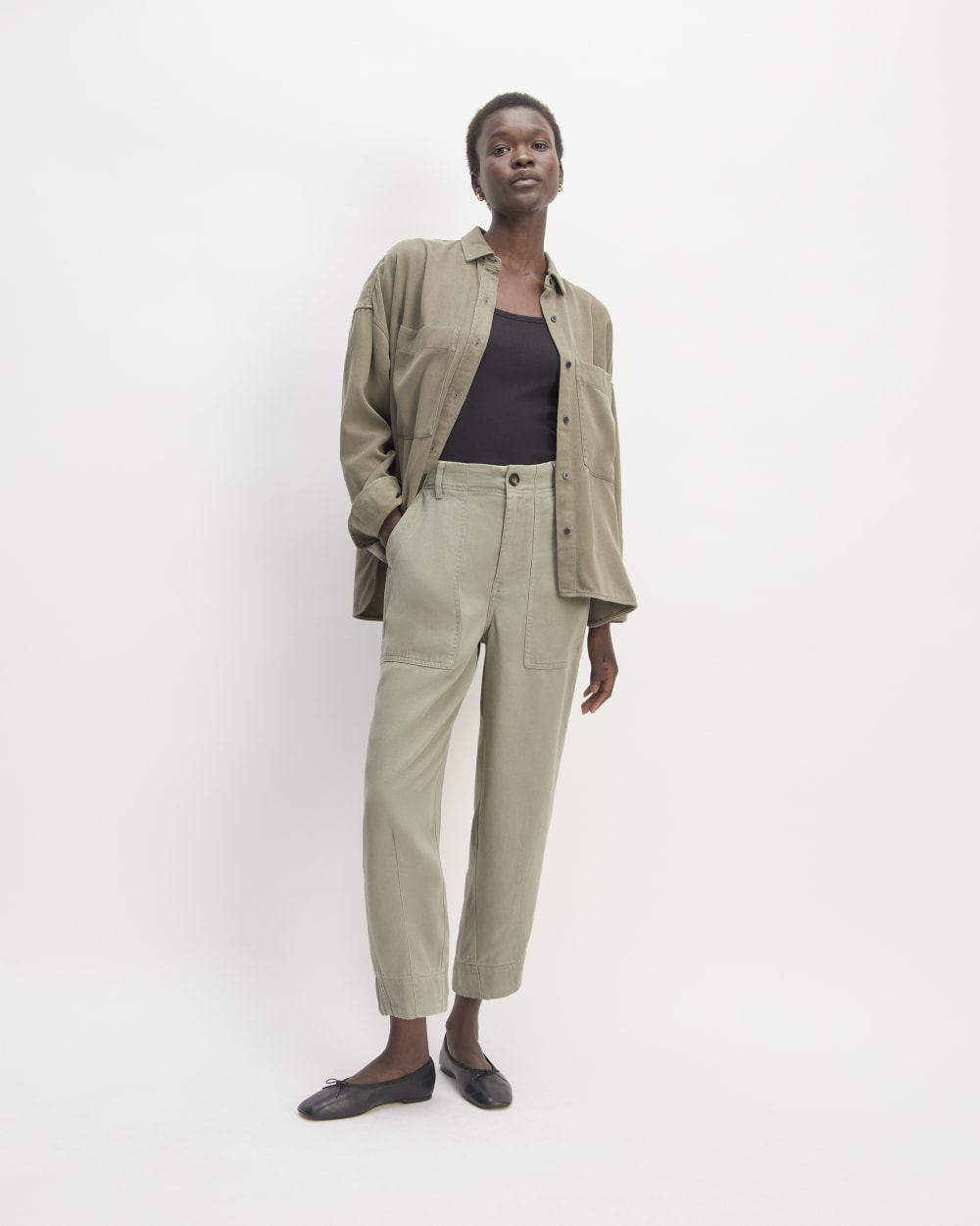womens-tencel-utility-pant-sage-green | primary