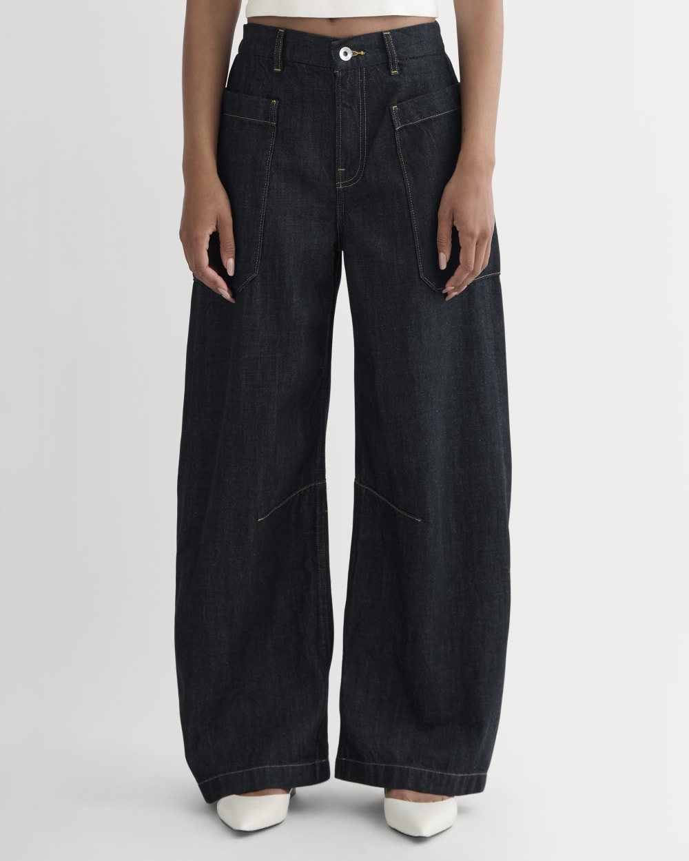 The Gardener Pull-On Jean | Washed Black