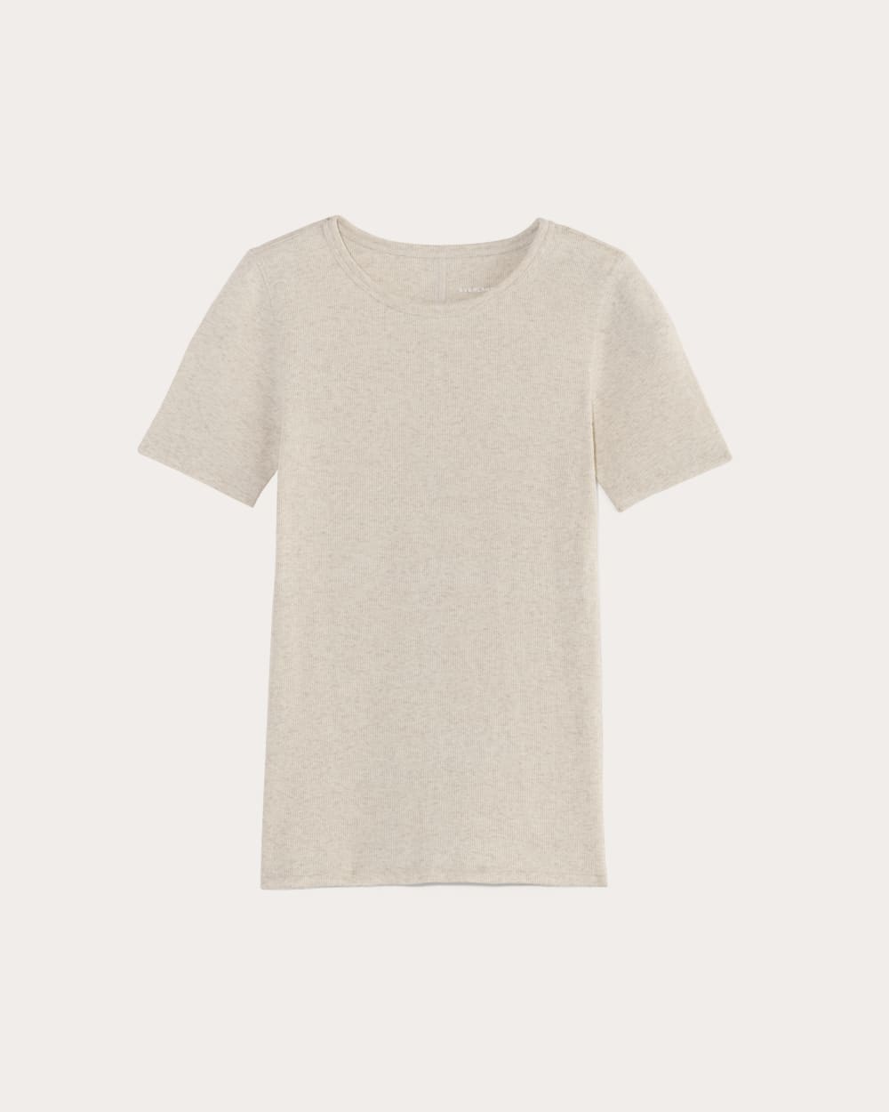 The Luxe Rib Crew | Heathered Oat – Everlane