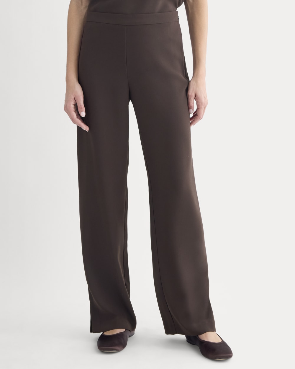 Drapey Crepe Pant | Dark Chocolate – Everlane